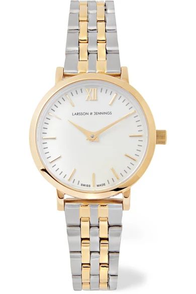 Larsson & Jennings - Lugano Vasa Gold-plated And Stainless Steel Watch | NET-A-PORTER (US)