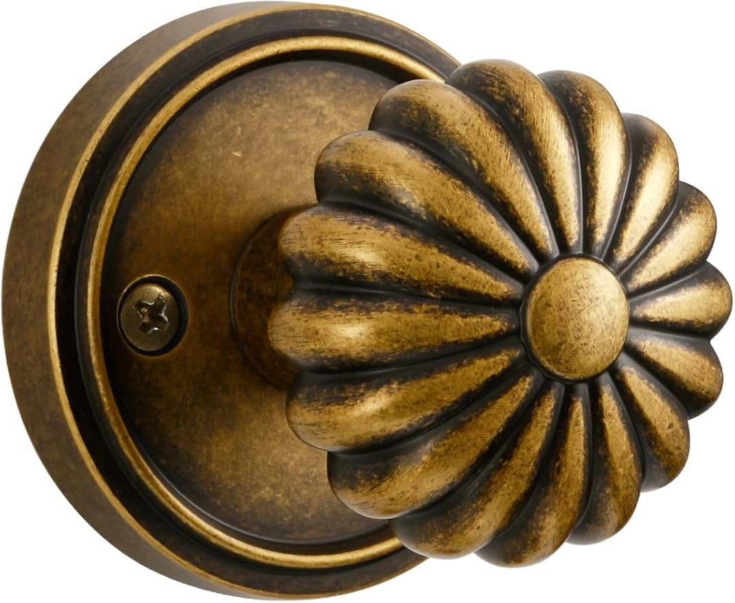 Passage Door Knob Antique Brass Retro Door Knob, Interior Kitchen Pantry Door Handle Hall Closet ... | Amazon (US)