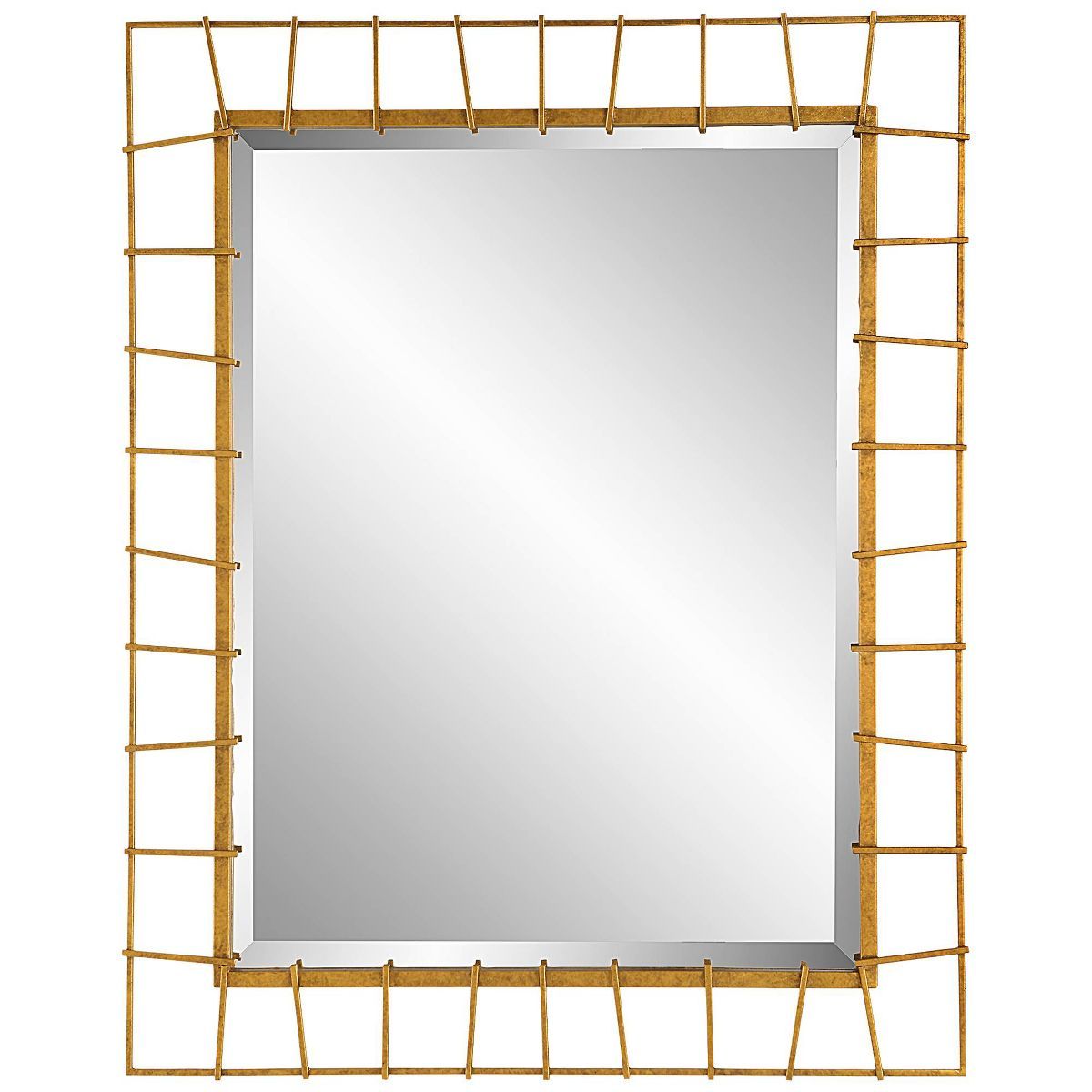 Uttermost Townsend 40 x 32 Antique Gold Finish Openwork Wall Mirror | Target