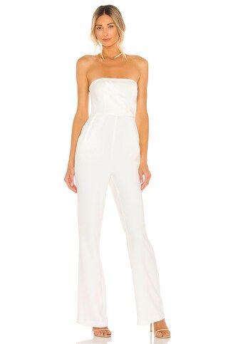 NBD Eliot Jumpsuit in Ivory from Revolve.com | Revolve Clothing (Global)