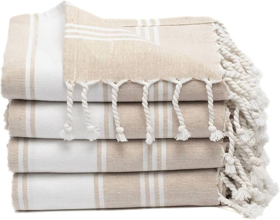 Cotton Turkish Beach Towel with Towels Oversized 36"x72" Pool Absorbent Extra Large Quick Dry San... | Amazon (US)