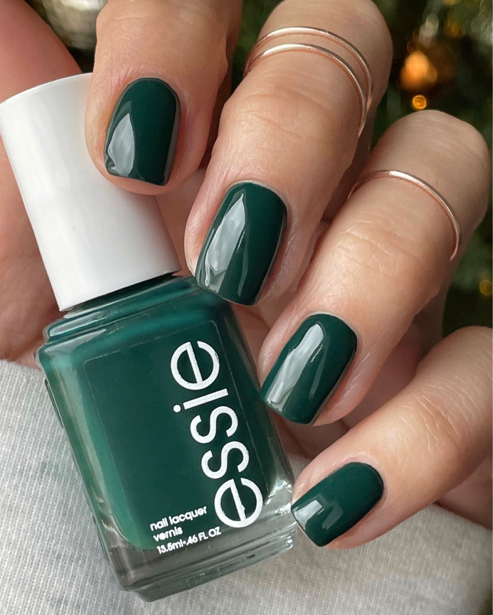 Needing the perfect winter evergreen nail polish color? Look no further than Off Tropic by Essie. 

#LTKbeauty
