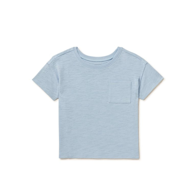Garanimals Toddler Girls Short Sleeve Pocket Tee, Sizes 12 Months-5T | Walmart (US)