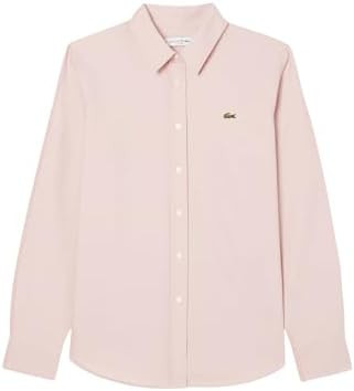 Lacoste Women's Regular Fit Cotton Oxford Shirt | Amazon (US)