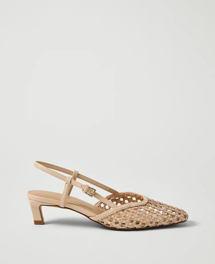 Woven Slingback Pump | Ann Taylor