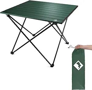 VILLEY Portable Camping Side Table, Ultralight Aluminum Folding Beach Table with Carry Bag for Ou... | Amazon (US)