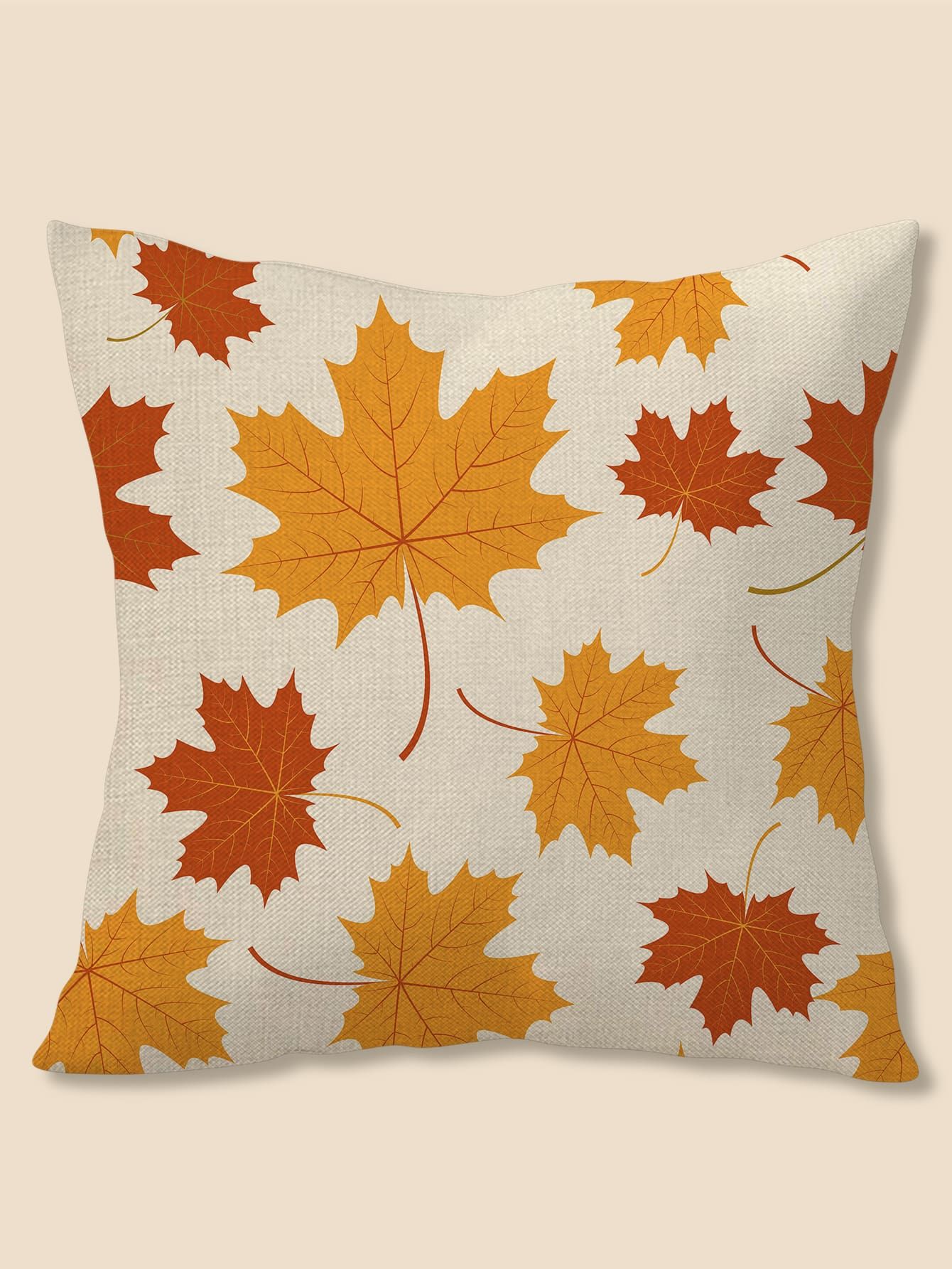 Maple Leaf Print Cushion Cover Without Filler | SHEIN