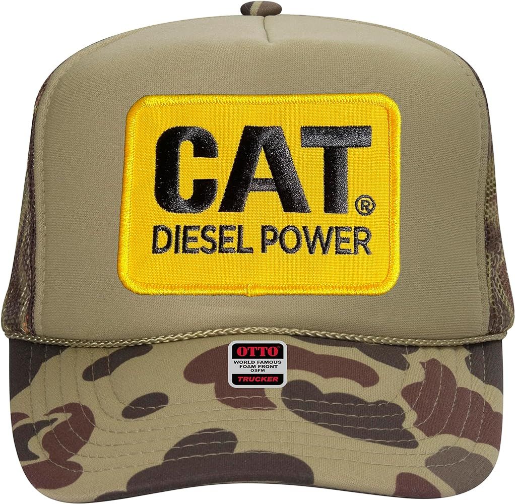 CAT Diesel Power Patch Trucker Hat - Premium Snapback for Men and Women - Racing Beer Cowboy Vint... | Amazon (US)