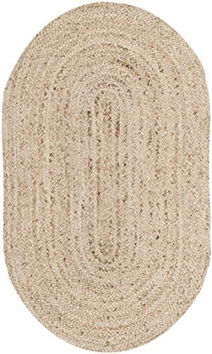 SAFAVIEH Cape Cod Collection 3' x 5' Oval Natural CAP252A Handmade Flatweave Jute Area Rug | Amazon (US)