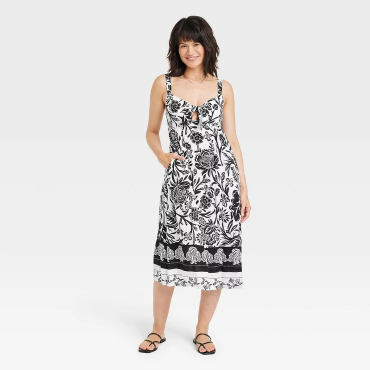 Women's Wide Strap Sleeveless A-Line Dress - Knox Rose™ | Target