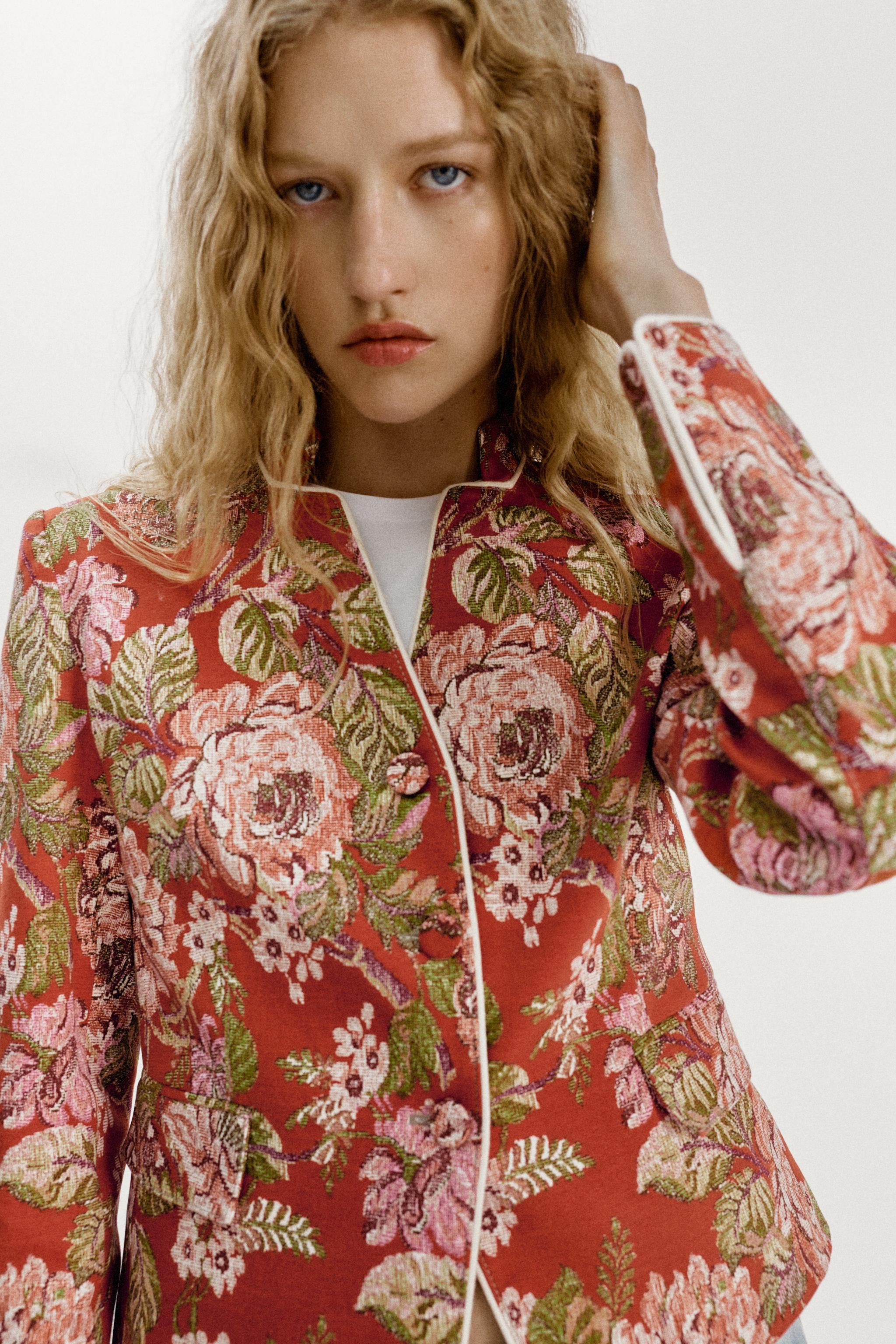 FLORAL PRINT BLAZER | Zara US