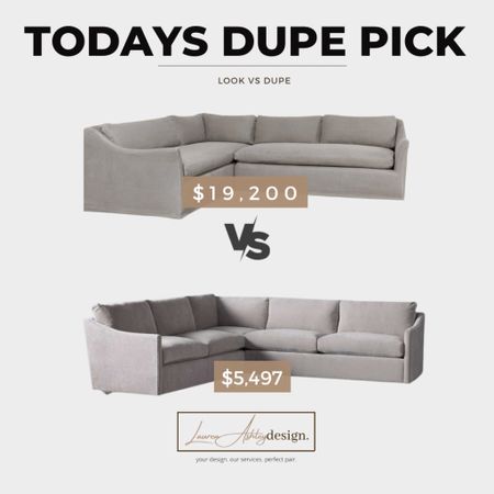 WOW!! Look at this dupe for this Amber Interiors Sectional! 🚨🚨



#LTKCon #LTKsalealert #LTKhome