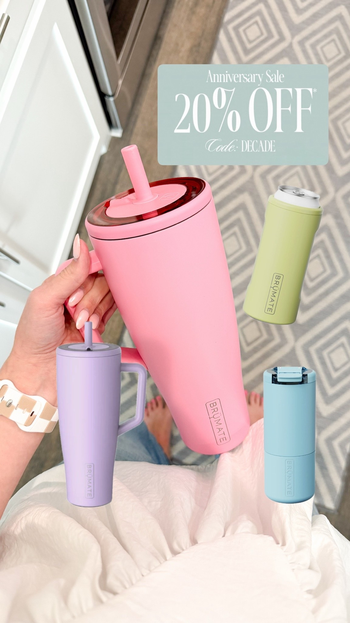The Brumate anniversary sale is here!! 20% off so many styles and colors!! Perfect time for a new summer cup ☀️🙌🏻

Promo code / decade

#LTKmorningroutine #LTKmomlife #LTKSaleAlert