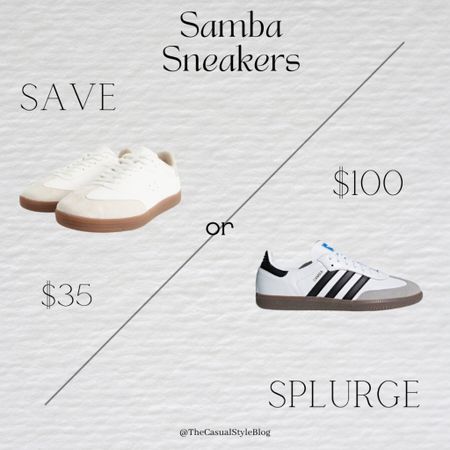 Save vs splurge with Adidas Samba sneakers 



#LTKFindsUnder100 #LTKSummerSales #LTKShoeCrush