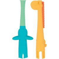 Sensory Tube Teethers (2 Pack) | Aqua & Yellow | Nuby (US)