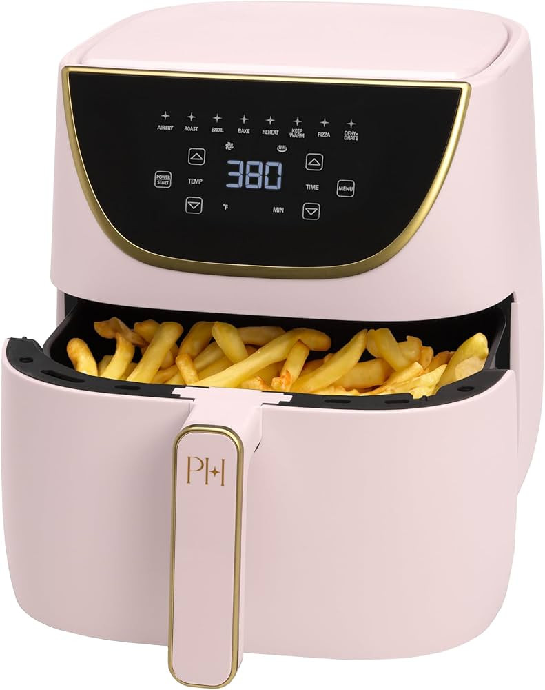 Paris Hilton Air Fryer, Large 6-Quart Capacity, Touchscreen Display, 8-in-1 (Air Fry, Roast, Broi... | Amazon (US)