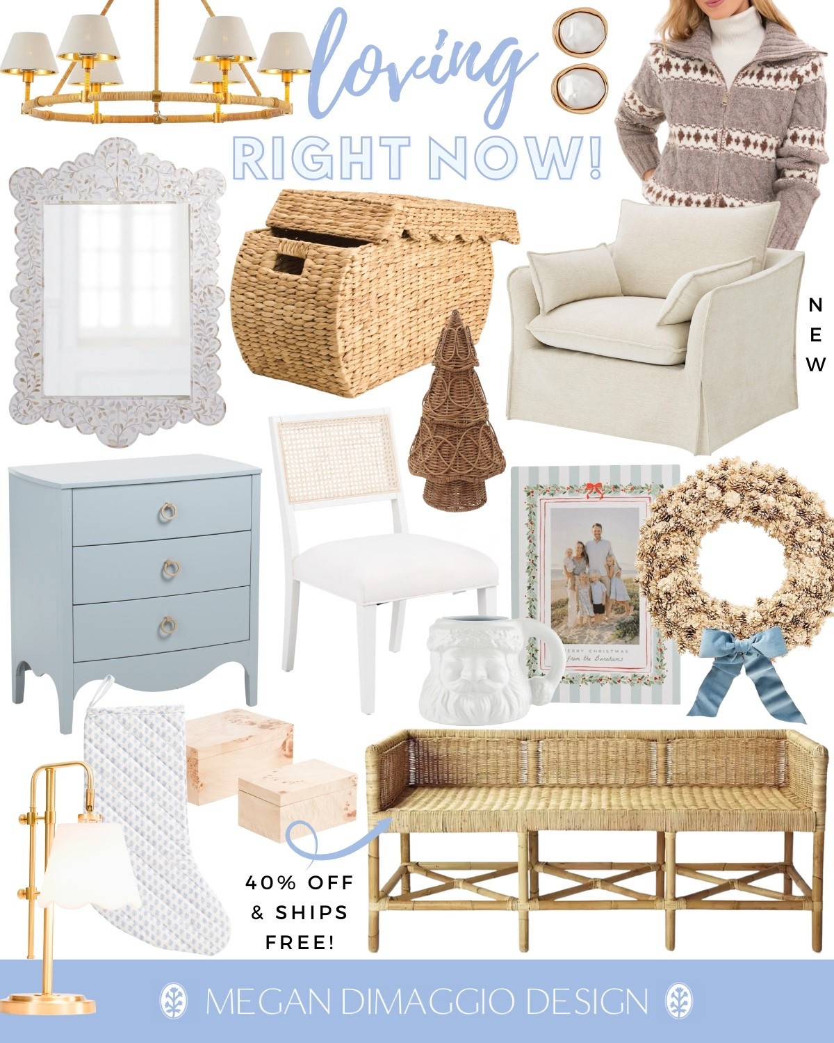 So many new arrivals, look for less restocks and save up to 50% OFF these coastal home finds I’m LOVING right now!! 😍🙌🏻

40% OFF & get free shipping on this best selling bench!! Absolutely love this new fair-isle cardigan, and these new Burl wood decorative boxes.

Plus new Serena & Lily looks for less like this gorgeous rattan chandelier, scalloped lamp, tall blue scalloped nightstand, scalloped storage basket, and skirted accent chair!! 🤍

#LTKSaleAlert #LTKHoliday #LTKHome