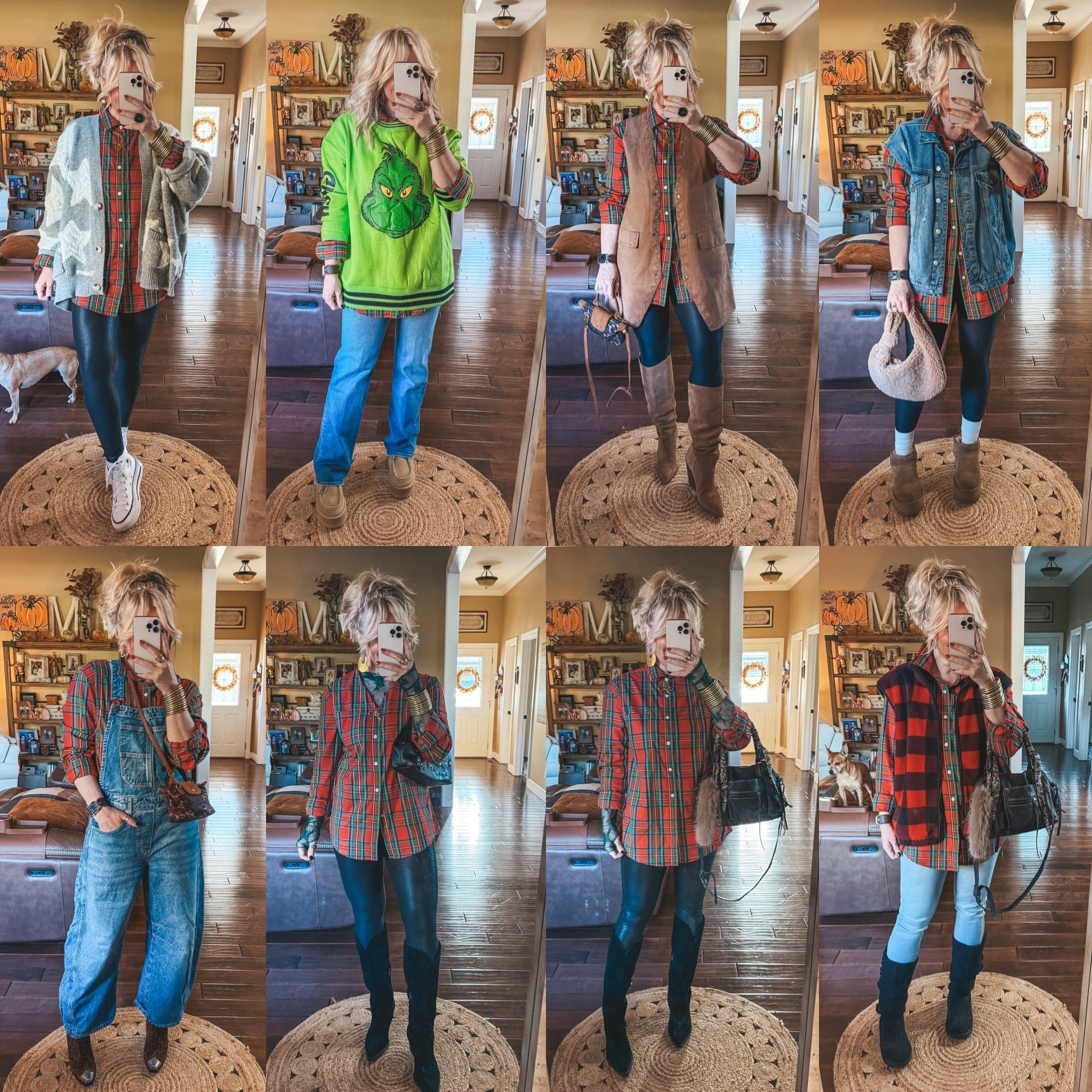 This mens plaid button down from Target is so good!! 👏🏼🥰🎯
Button down - L
Grinch sweatshirt - L
Suede vest - denim vest - M
Overalls - M
Faux leather leggings - M
Green mesh top - L
Buffalo plaid vest - M
Skinny jeans - size 30 (sized up one)
✨Save with code MANDIE20MAULDIN @threebirdnest. The star cardigan ⭐️

#LTKHoliday #LTKOver40 #LTKSeasonal