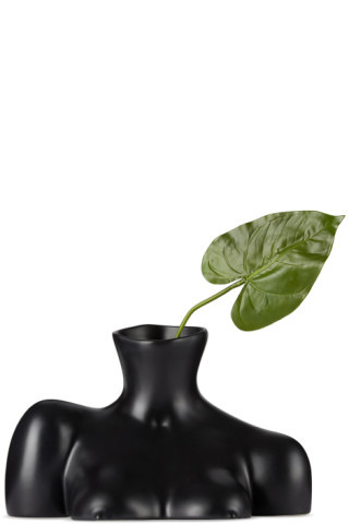 Black Ceramic Breast Friend Vase | SSENSE