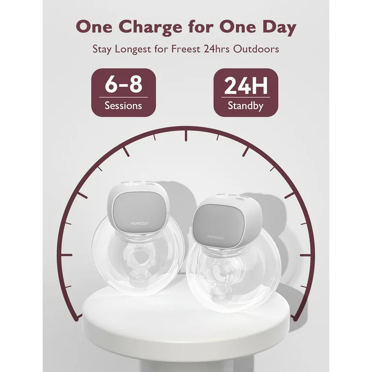 Momcozy S9 Pro-V Hands Free Electronic Wearable Breast Pump, 2Pack, Gray. | Walmart (US)