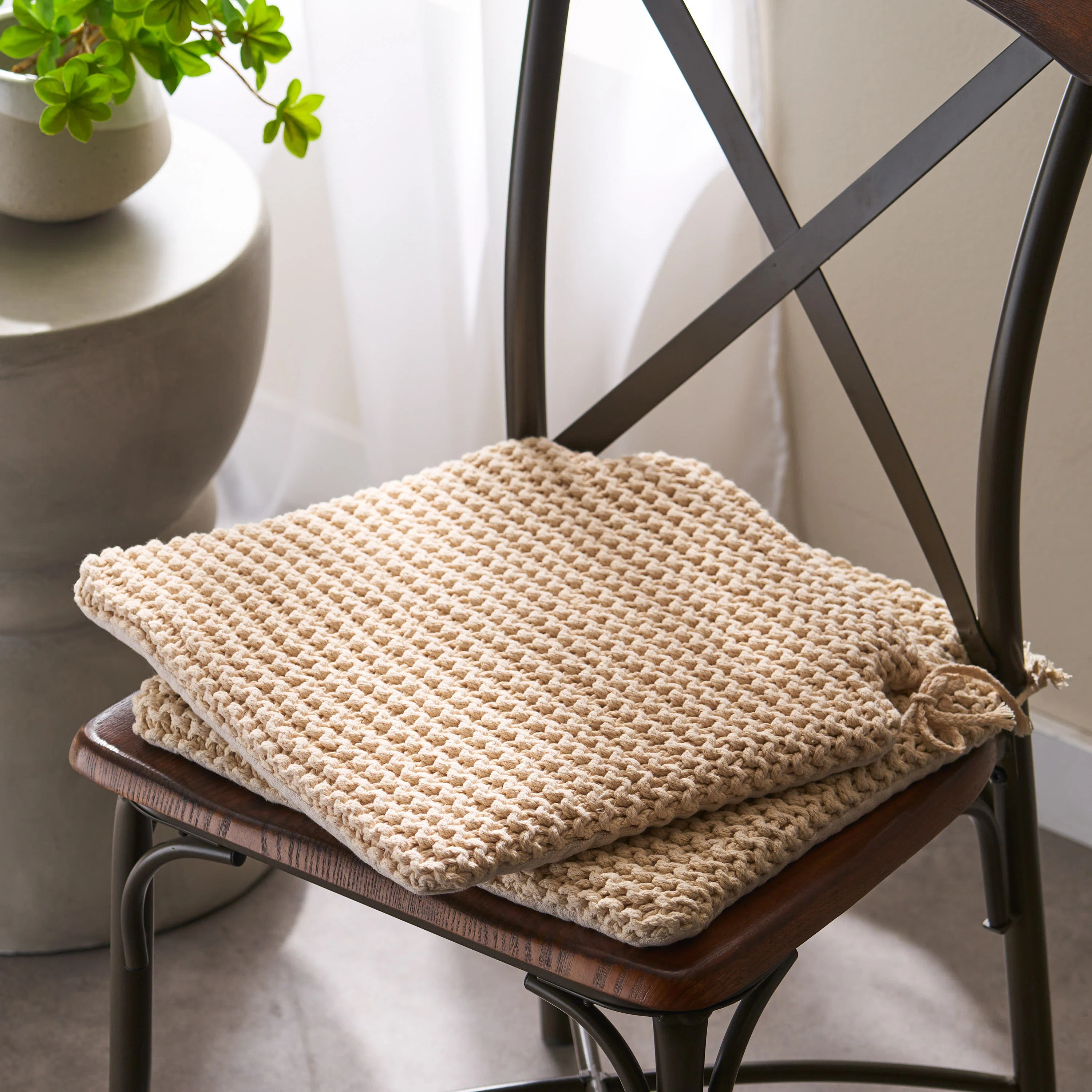 Louie Outdoor 1.5'' Dining Chair Seat Cushion (Set of 2) | Wayfair North America