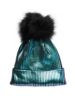 Faux Fur Pom Pom Metallic Beanie | Saks Fifth Avenue OFF 5TH