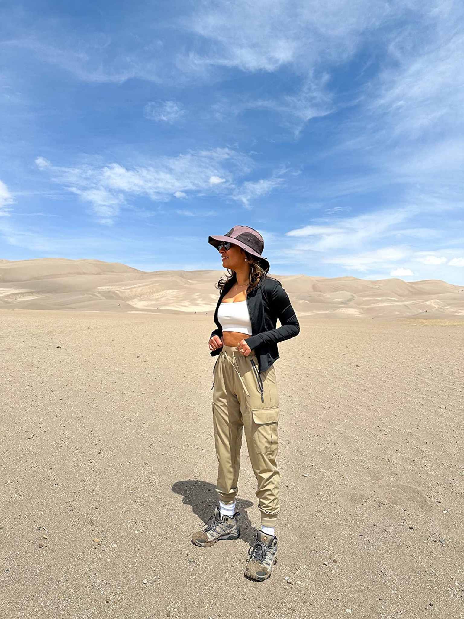 Sand dunes amazon hiking outfit! #Founditonamazon #amazonfashion #hiking these joggers are perfect for hiking and have lots of pockets! Amazon fashion outfit inspiration 

#LTKfit #LTKstyletip #LTKunder100