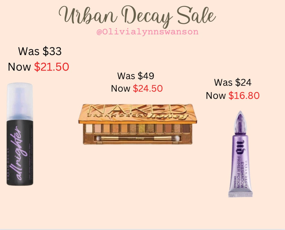 Urban Decay Sale 
 
#urbandecay
#makeupsale
#urbandecaysale 
#beauty
#makeup

#LTKunder50 #LTKbeauty #LTKunder100