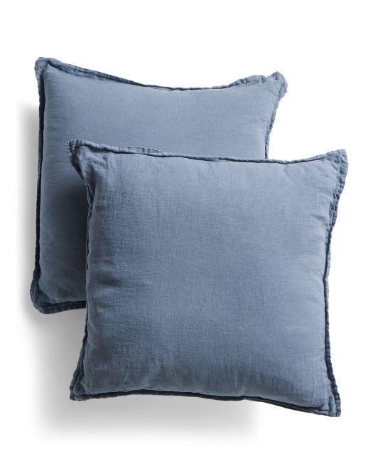 Made In Portugal 20x20 2pk Linen Pillows | TJ Maxx