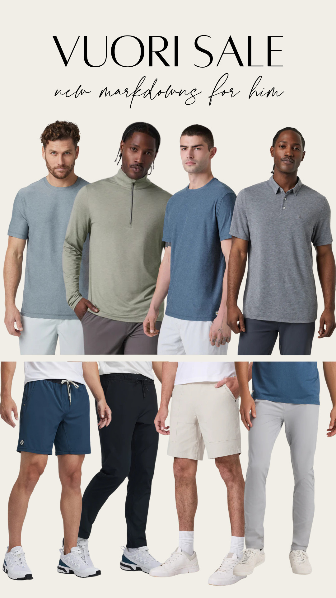 Vuori new markdowns for him 

 #LTKfitnessgoals #LTKSaleAlert #LTKMens