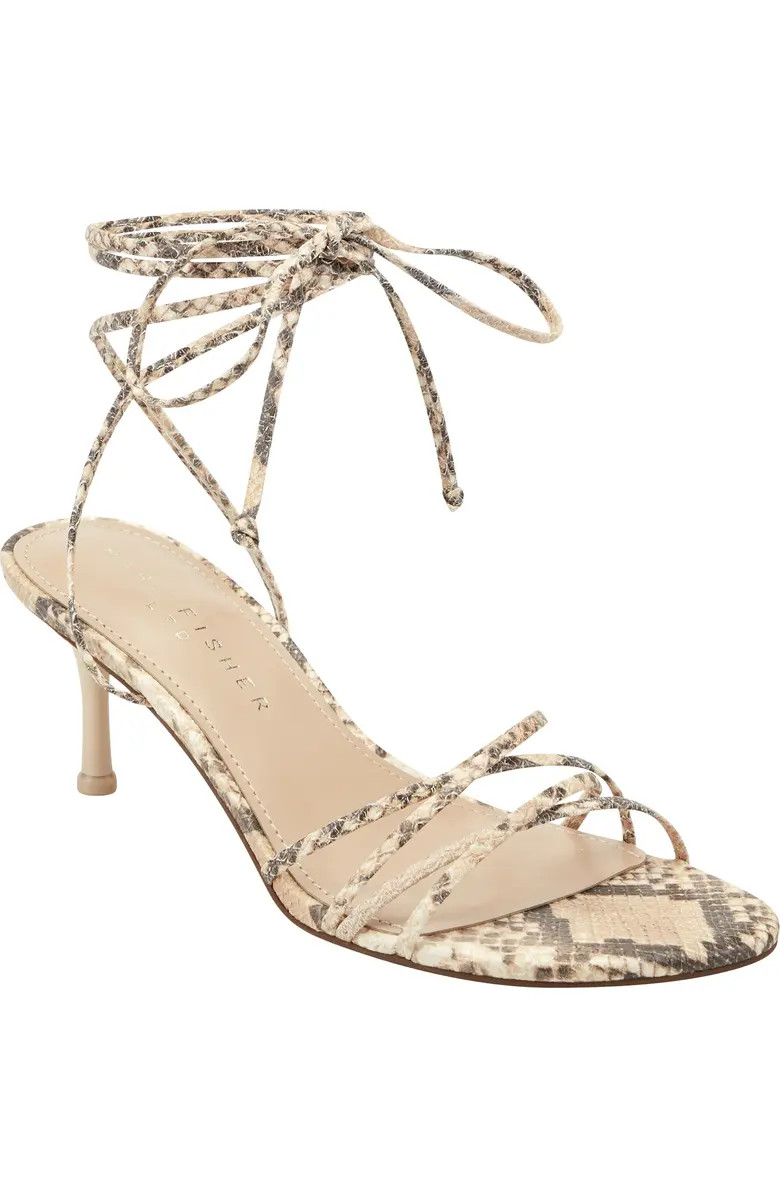 Gineva Ankle Wrap Kitten Heel Sandal (Women) | Nordstrom