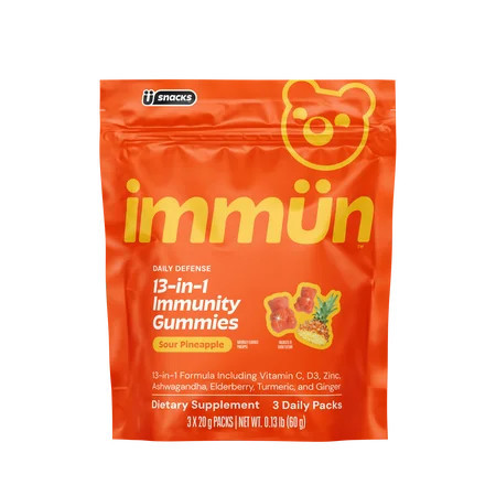 Immun by Gruns Daily Immune Support Gummies with Vitamin C, Zinc, Elderberry, 3 Count | Walmart (US)