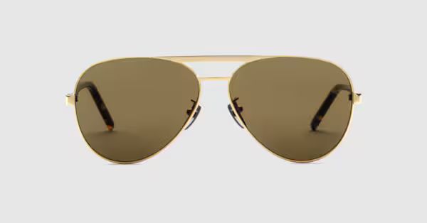 Gucci Aviator-frame sunglasses | Gucci (US)