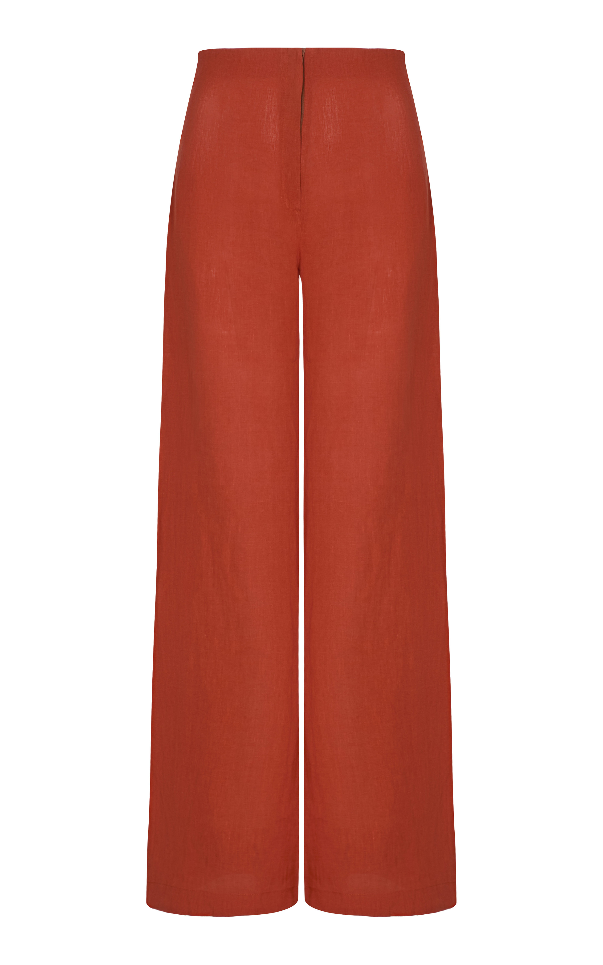 Poesia High-Rise Linen Wide-Leg Pants | Moda Operandi (Global)