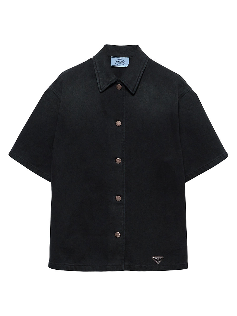Women's Denim Shirt - Black - Size 0 | Saks Fifth Avenue