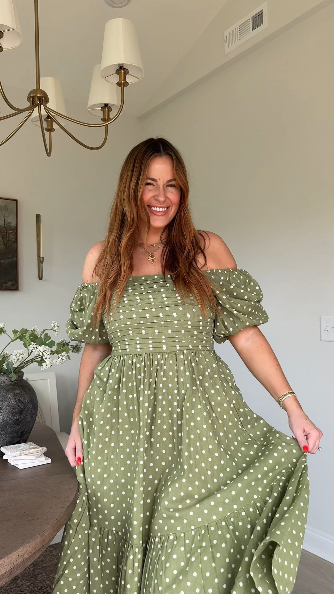 Summer maxi dresses and midi dresses! 
Green polka dot — large tall 
black - large 
brown gingham - large 
red print — large tall 

Discount for black: SHELBYVERT20

#LTKSummerEdit