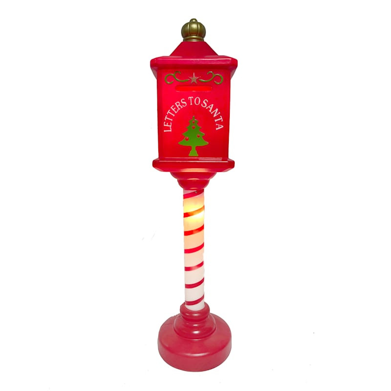 Pre-Lit Blow Mold Mailbox, 40" | At Home