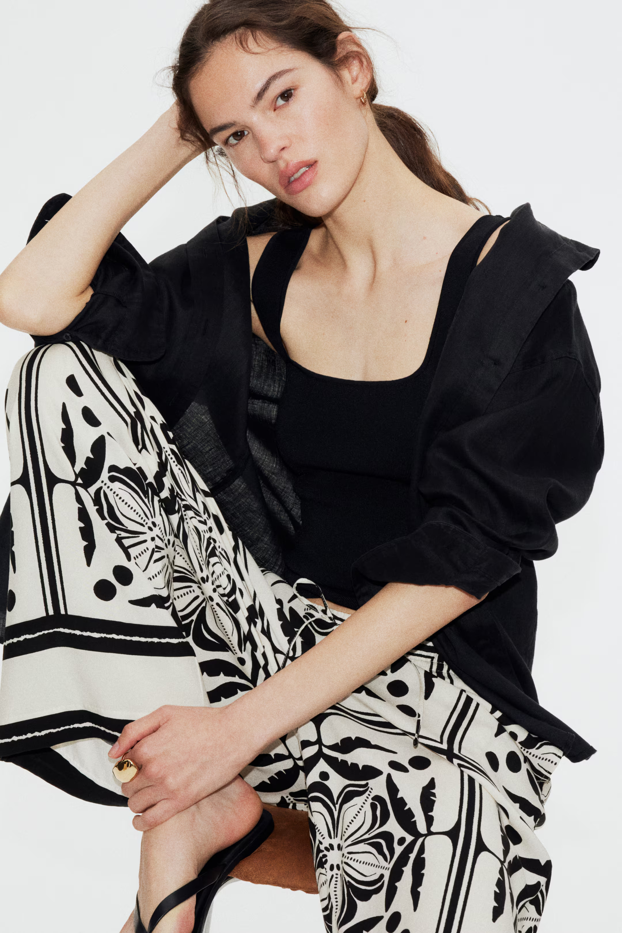 Wide-cut Pull-on Pants | H&M (US + CA)