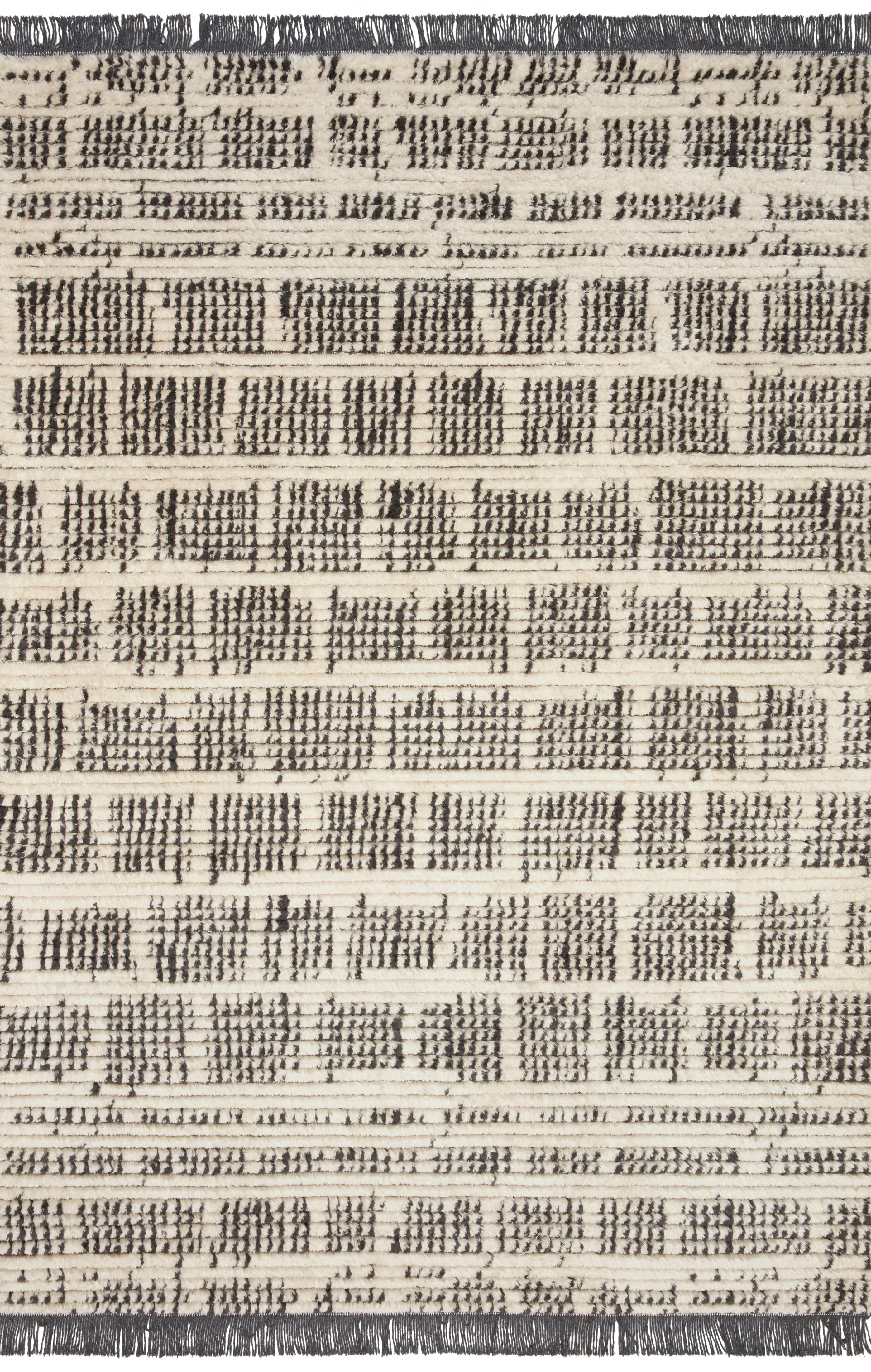 Chris Loves Julia x Loloi Alice Cream/Charcoal 2'-7" x 4' Area Rug - Walmart.com | Walmart (US)