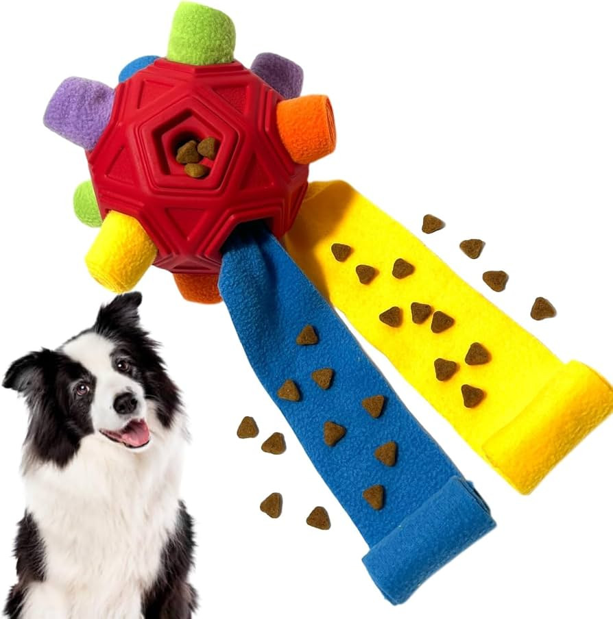 Snuffle Ball for Dog Toys Unbreakable Upgrade Ball Interactive Toy Foraging Snuffle Mat Puppy Tre... | Amazon (US)