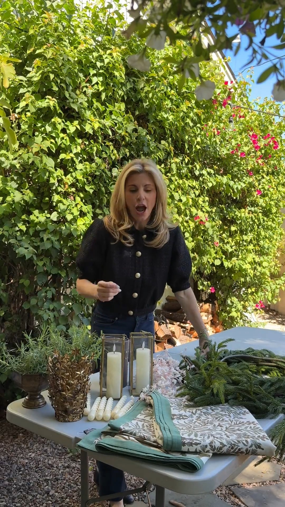 First up - this beautiful botanical tablecloth! It’s perfect to use year round. #gifted #terrain 

#LTKHome