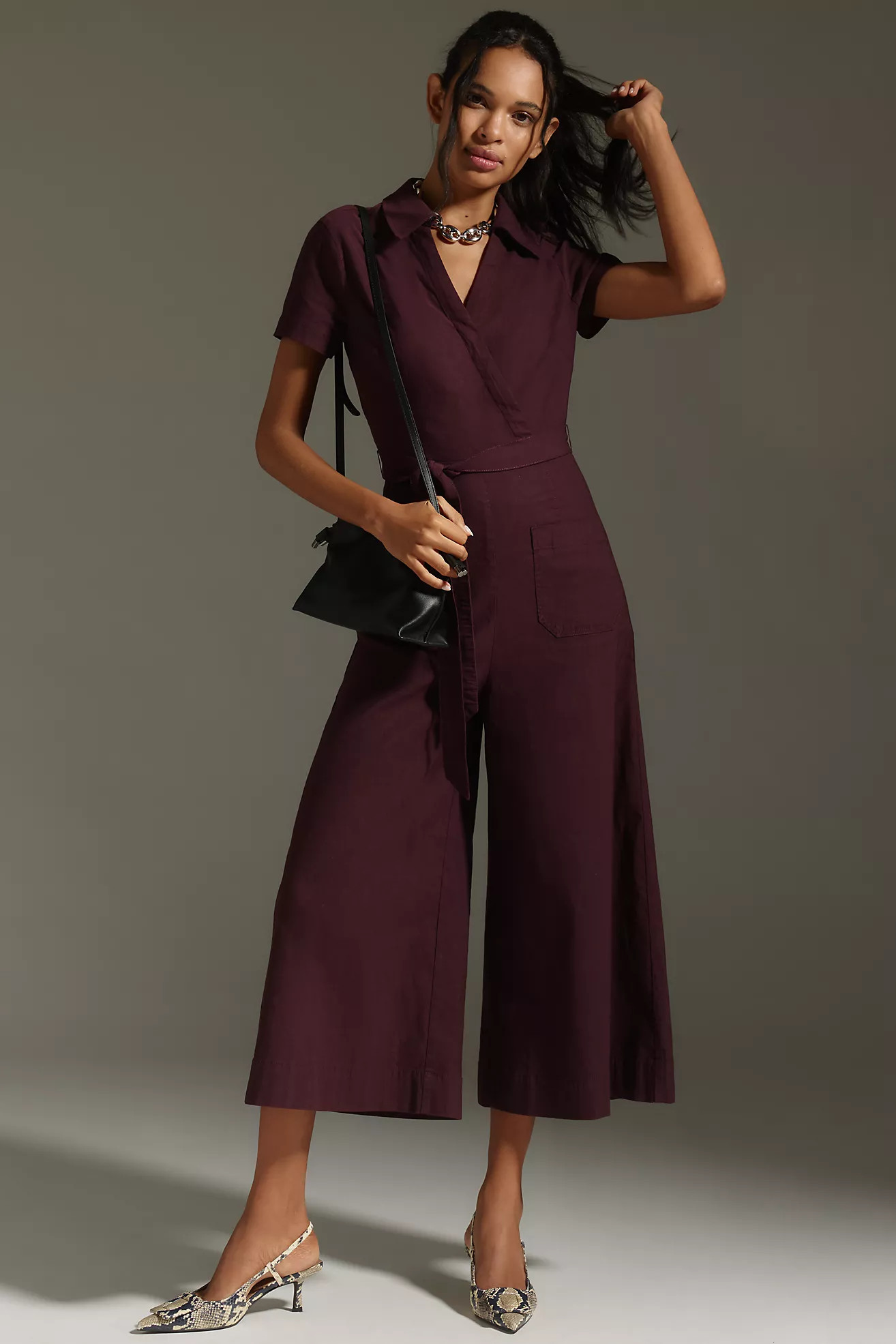 The Colette Wrap Jumpsuit by Maeve | Anthropologie (US)