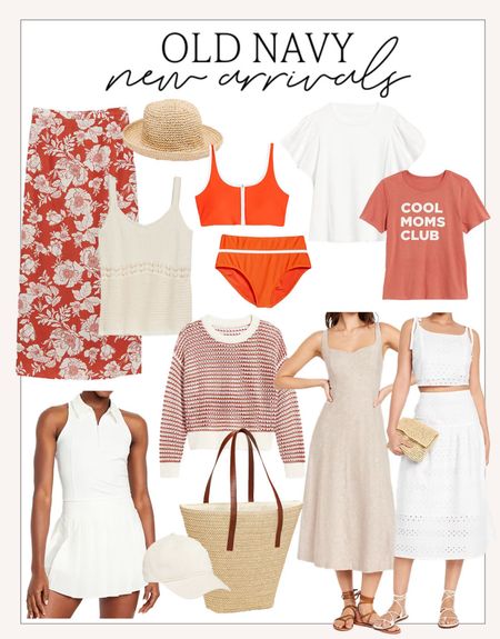 Old Navy new arrivals for spring! 

#oldnavy

Floral maxi slip skirt. Chic orange high waist bikini. Cool mom club graphic tee. White flutter sleeve tshirt. Linen summer dress. Activewear polo dress  

#LTKstyletip #LTKSeasonal #LTKfindsunder100