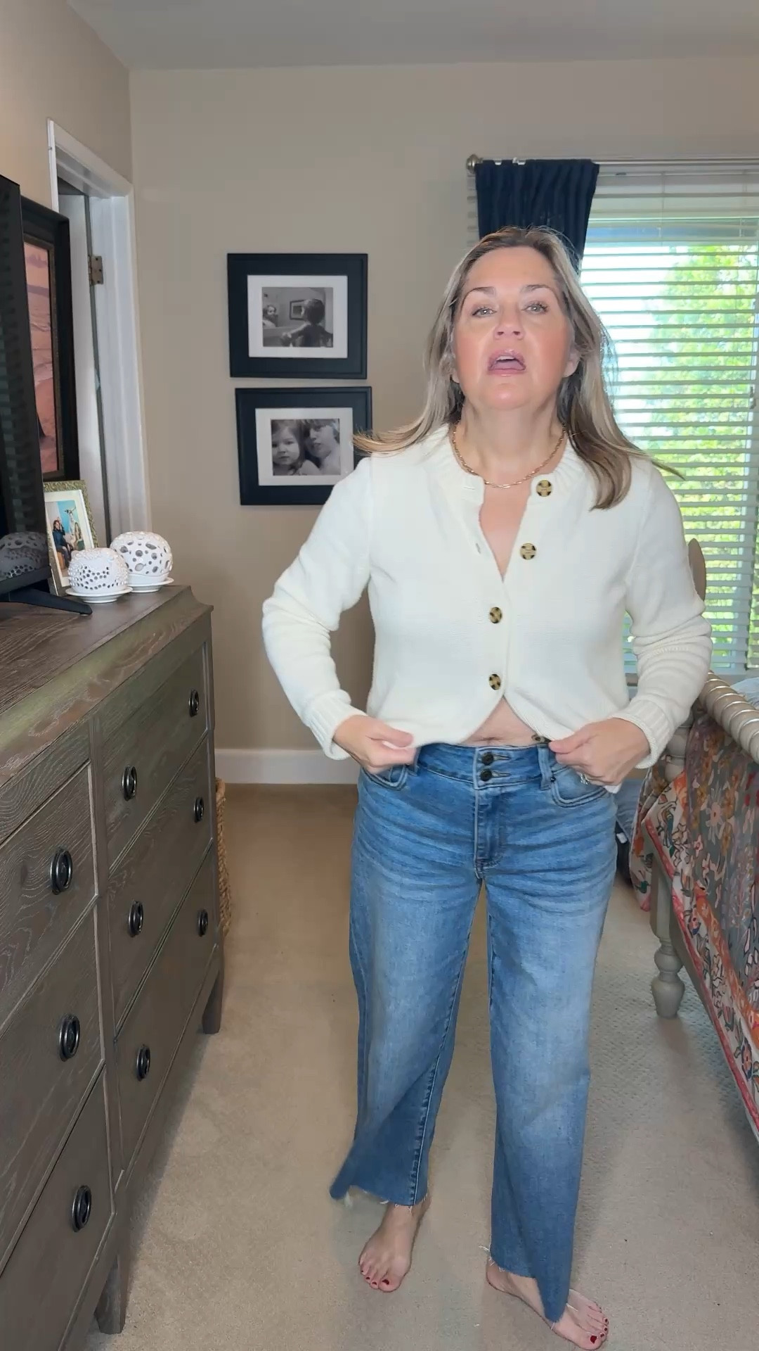 I keep coming back to this Jean brand because the waist is so comfortable. They are so comfortable & work with my menopausal belly! 