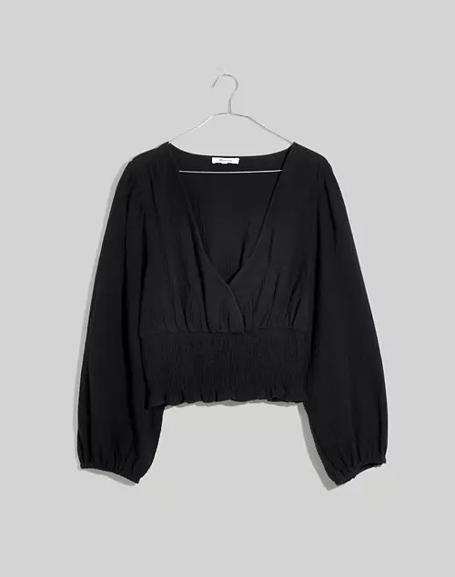 Lightspun Julianne Smocked-Waist Top | Madewell