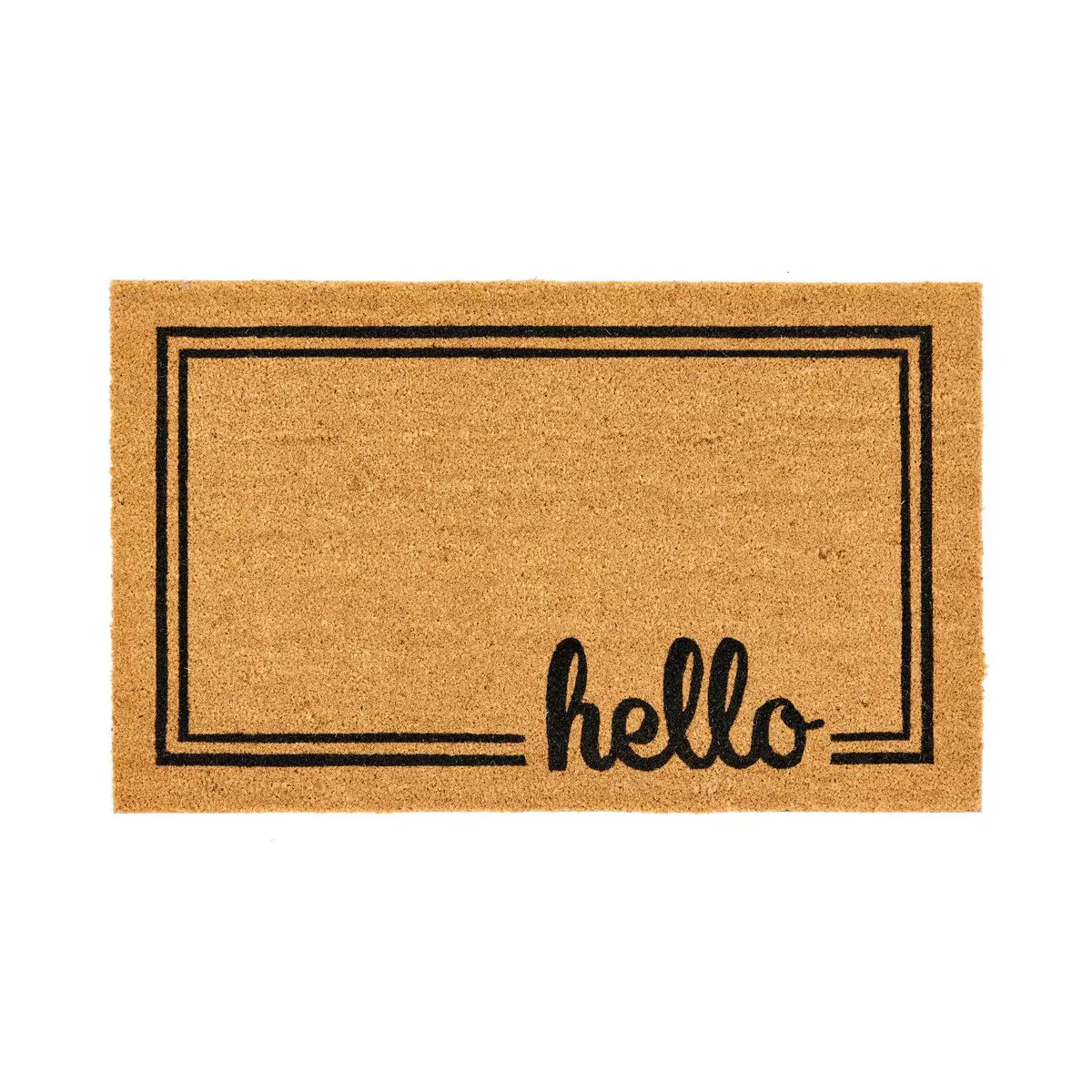 mDesign Welcome Entryway Doormat with Natural Fibers | Target