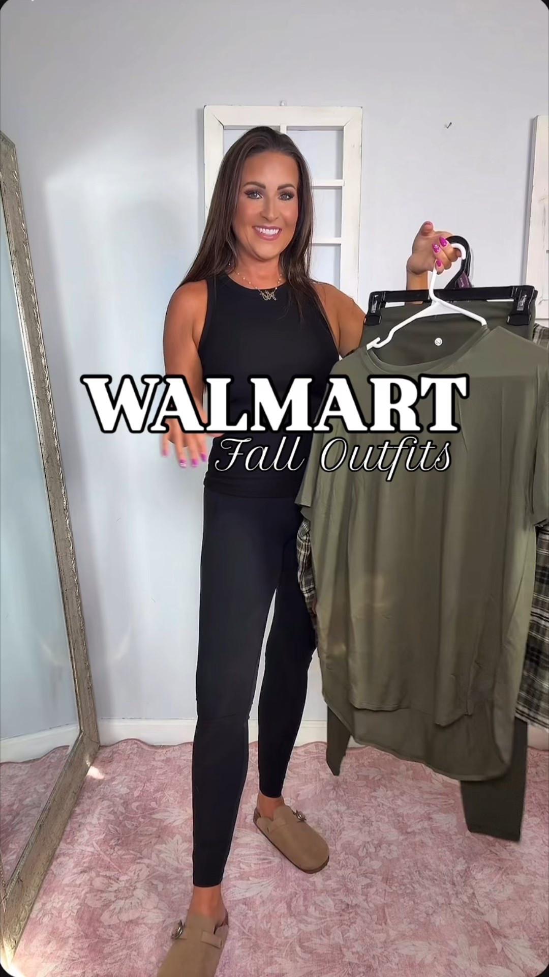 Black Tank Top: S
Black Leggings: S
Green Flowy Short Sleeve Tunic Top: S
First Flannel: S
Green Flannel: XS

Fall outfits, fall fashion, fall style, Walmart finds, Walmart fashion, Walmart style, flannel shirt, clogs, fall shoes, fall bag, fall handbags, fall tote, Sherpa tote, Sherpa clogs, tunic top 



#LTKStyleTip #LTKSeasonal #LTKFindsUnder50