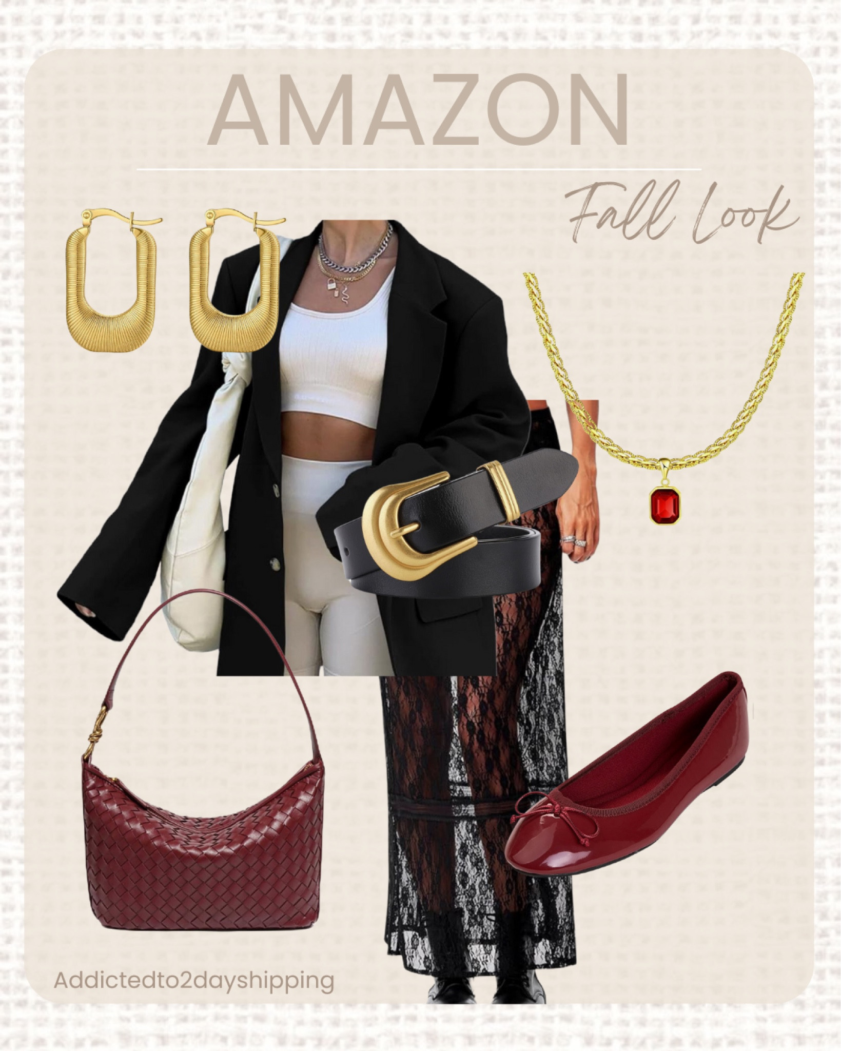 AMAZON- Fall Look

This look is so trendy right now! I paired this maxi mesh lace skirt with an oversized black blazer, I accessorized with a chunky black and gold belt, dark red leather handbag, dark red ballet flats, gold chunky hoop earrings and a ruby red and gold necklace.



#LTKSeasonal #LTKStyleTip #LTKFindsUnder100