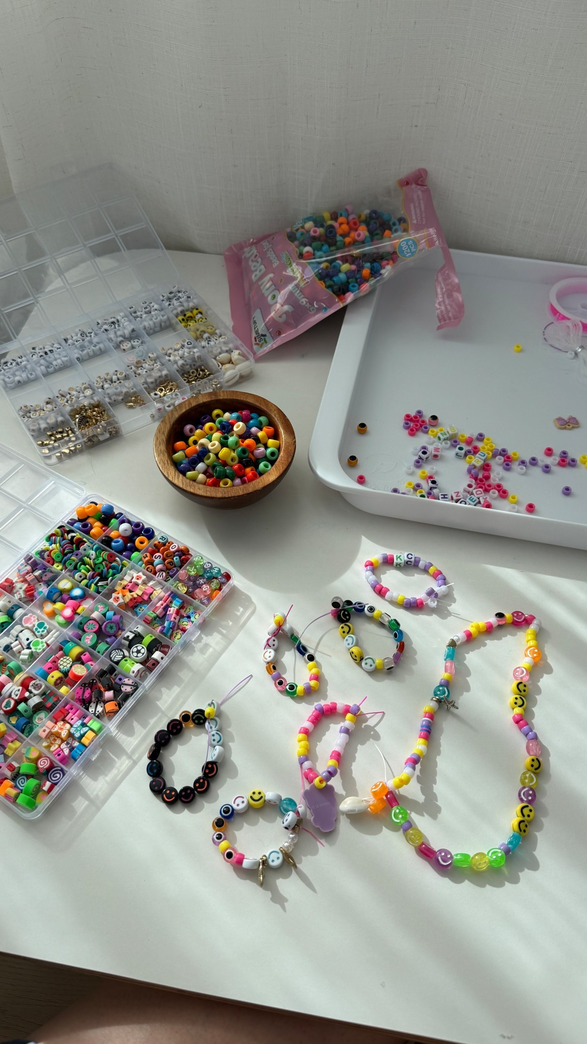 bracelet making with my toddler! it’s one of her fave things right now haha i love girlhood #toddlermom #bracelets #toddlercrafts #momof2 

#LTKKids #LTKdayinmylife #LTKmomlife