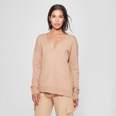 Women's Long Sleeve V-Neck Pullover Sweater - Prologue™ | Target